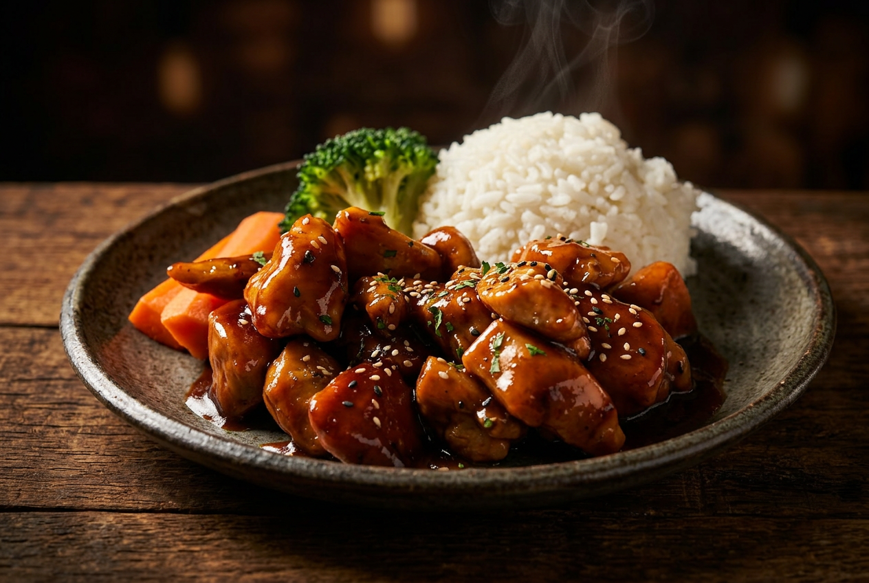 Chicken with Honey Glazed Sauce