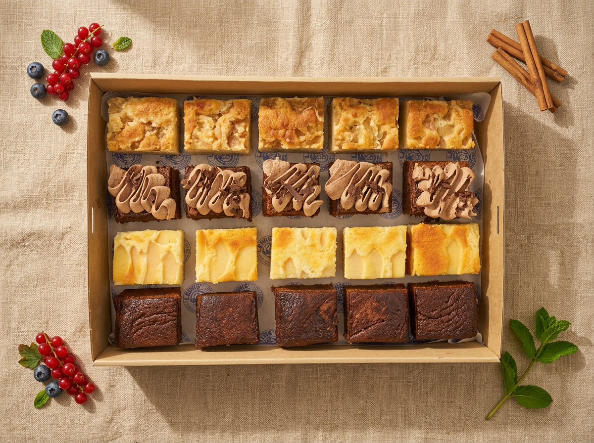 Mixed Cake Slices 20 Pieces