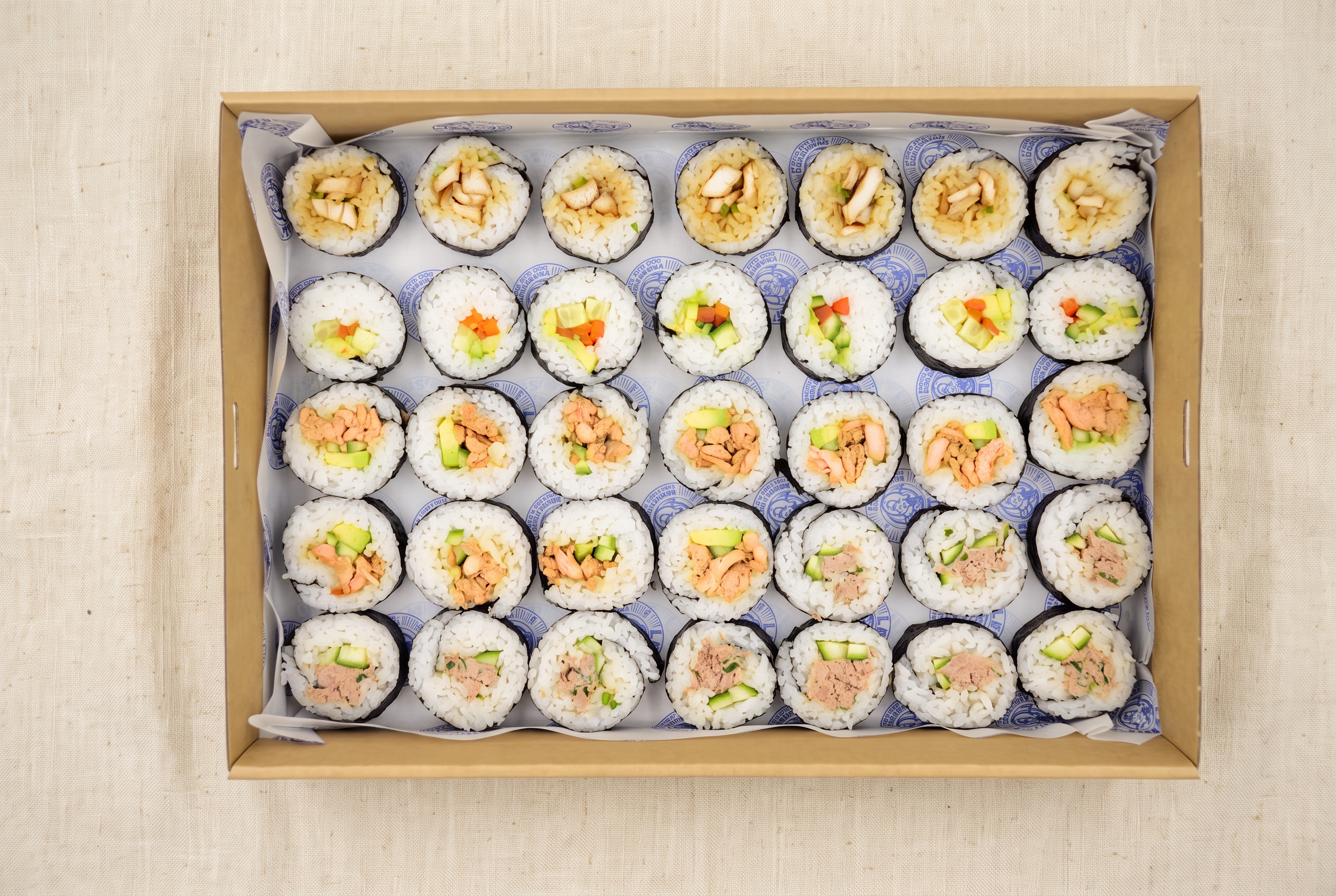 Mixed Sushi Roll 35 Pieces catering box